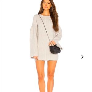 Lovers and Friends Warm Grey Sweater Dress